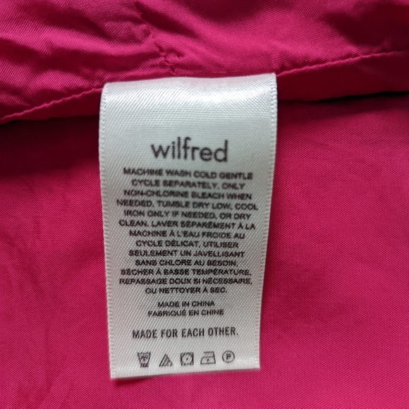 Aritzia Wilfred Rhapsody Blouse Crop Top Size 8 in Electron Fuchsia - Picture 6 of 11